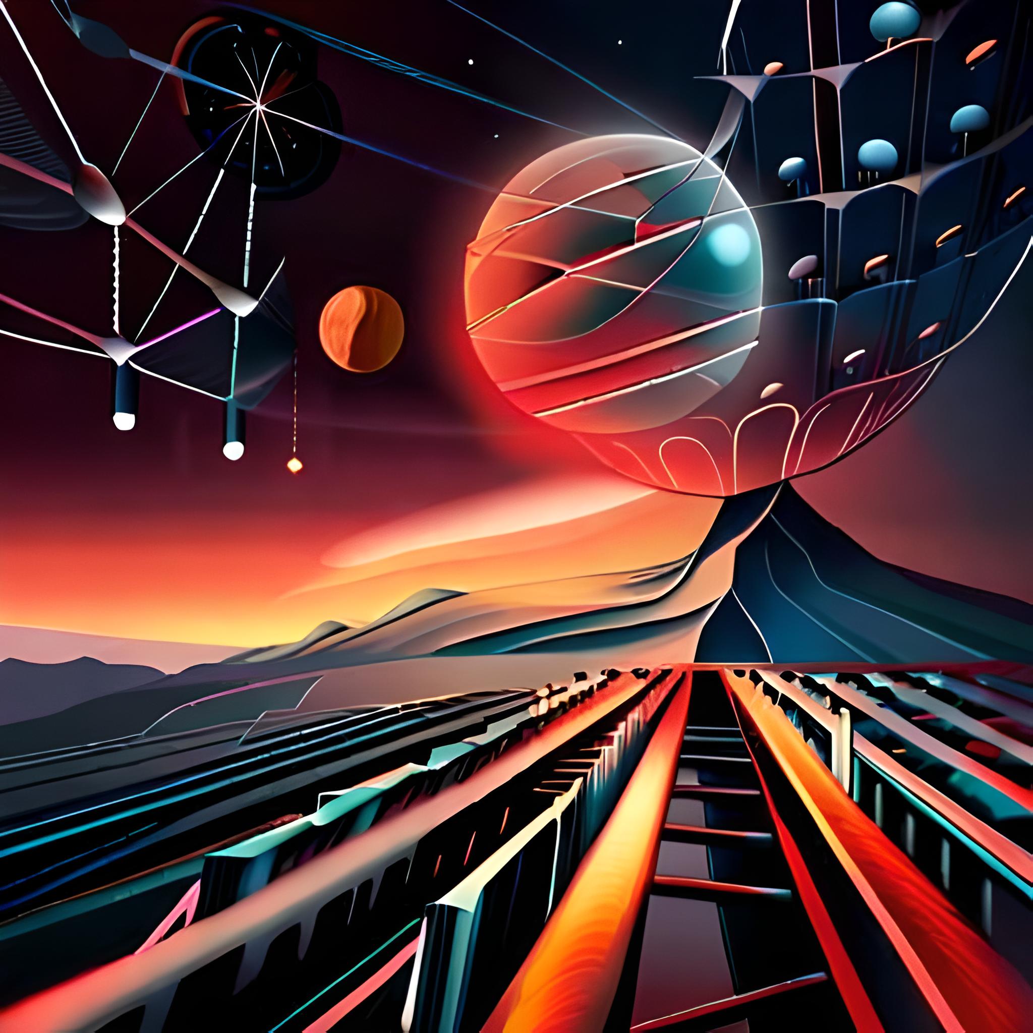 Sunset in the mountains